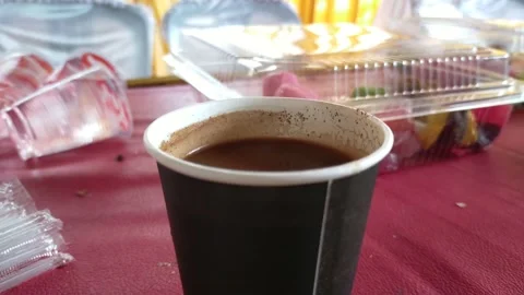 Coffee smoke Stock Footage 208838935