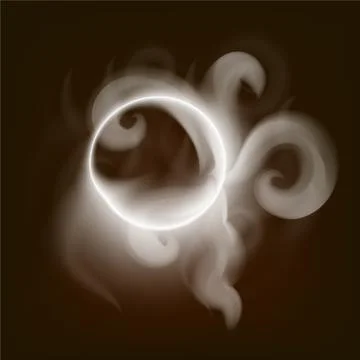 Coffee Smoke Vector Background Illustration Stock Illustration