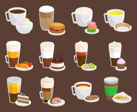 Coffee snack vector illustration Stock Illustration