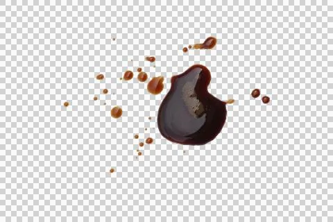 Coffee  splash isolated transparency background. Stock Photos
