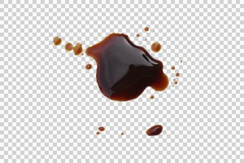 Coffee  splash isolated transparency background. Stock Photos