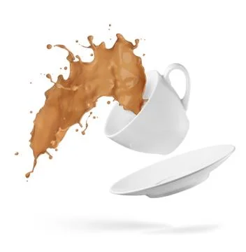 Coffee splash Stock Photos