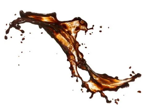 Coffee splash Stock Photos