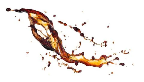 Coffee splashing Stock Photos