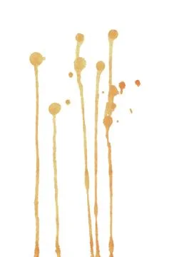 Coffee splat on white background Stock Photos