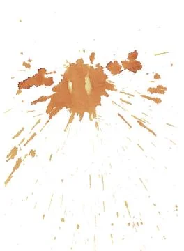 Coffee splat on white background 스톡 사진