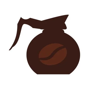 Coffee spout barista equipment in solid style Stockillustratie