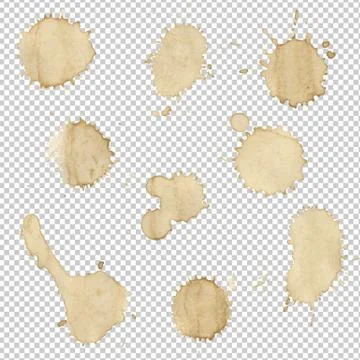 Coffee Stain Collection Stock Illustration