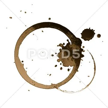 Coffee stain Stock Illustration