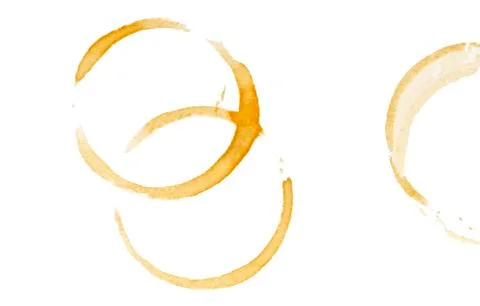 Coffee stain rings Stock Photos