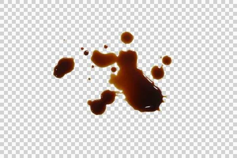 Coffee stains isolated transparency background. Stock Illustration