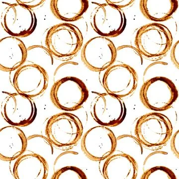 Coffee stains pattern Stock Photos