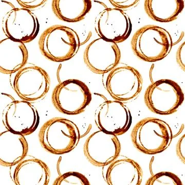 Coffee stains pattern Stock Photos