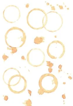 Coffee stains Stock Photos