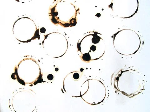 Coffee stains Stock Photos