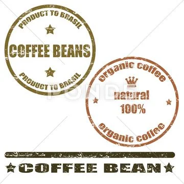 Coffee stamps Stock Illustration