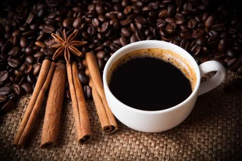 Coffee still life Stock Photos