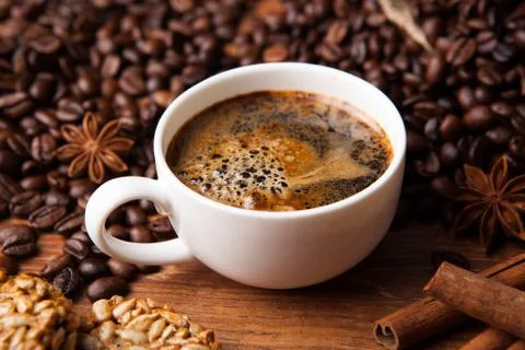 Coffee still life Stock Photos