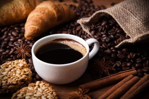 Coffee still life Stock Photos