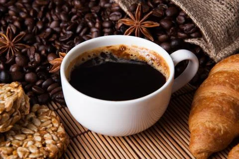 Coffee still life Stock Photos