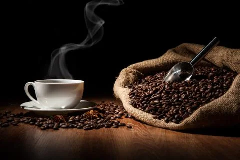 Coffee still life 库存照片