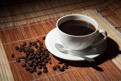 Coffee still life on a table Stock Photos