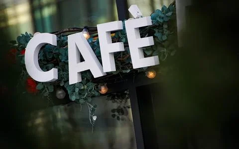 Coffee store in Bucharest Foto stock