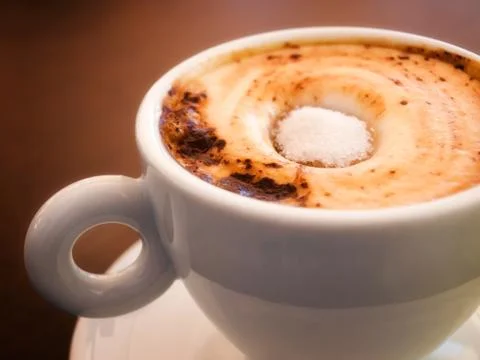 Coffee with sugar Foto stock