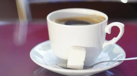 Coffee with sugar Stock Photos