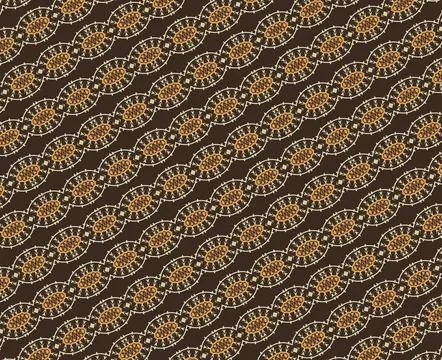 Coffee sunlight cafe repeatable decorative tile pattern in pecan, honeycomb, bri Stock Illustration