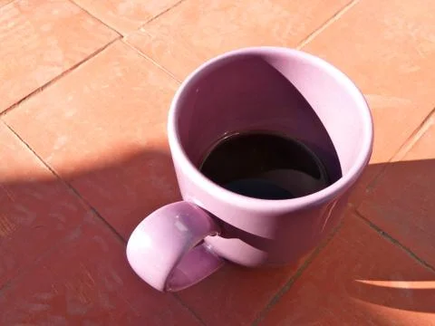 Coffee in sunlight Stock Photos