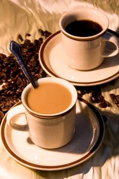 Coffee sunrise Stock Photos