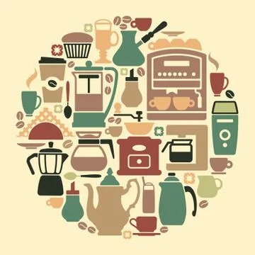 Coffee symbol Stock Illustration