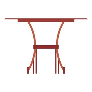 Coffee table beverage concept brown wooden closeup icon background. Vector da Stock Illustration