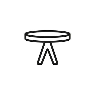 Coffee table icon vector design templates simple and modern Stock Illustration