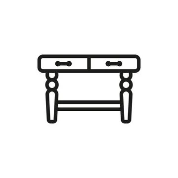 Coffee table icon vector design templates simple and modern Stock Illustration