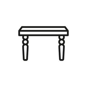 Coffee table icon vector design templates simple and modern Stock Illustration