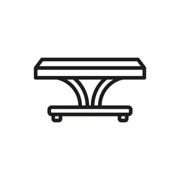 Coffee table icon vector design templates simple and modern Stock Illustration