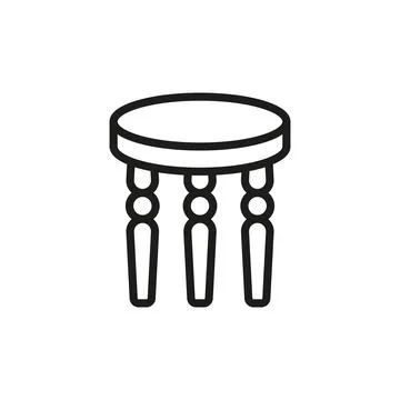 Coffee table icon vector design templates simple and modern Stock Illustration