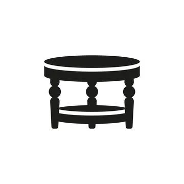 Coffee table icon vector design templates simple and modern Stock Illustration