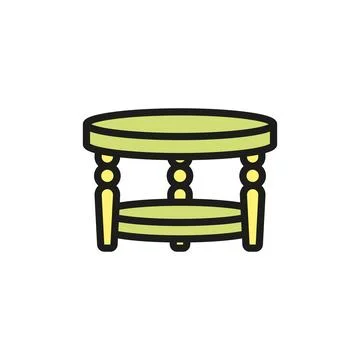 Coffee table icon vector design templates simple and modern Stock Illustration
