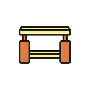 Coffee table icon vector design templates simple and modern Stock Illustration