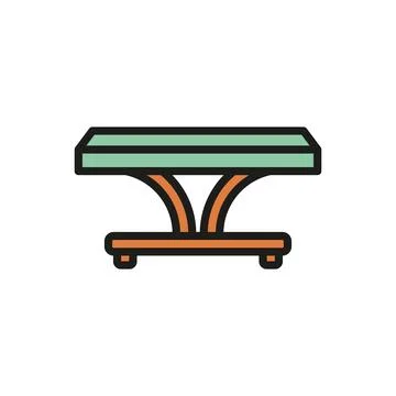 Coffee table icon vector design templates simple and modern Stock Illustration