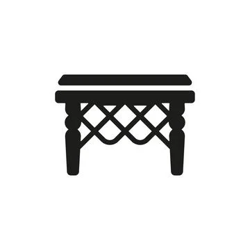 Coffee table icon vector design templates simple and modern Stock Illustration