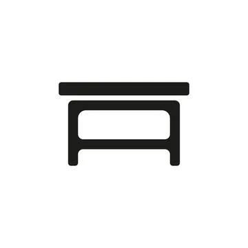 Coffee table icon vector design templates simple and modern Illustrazione stock