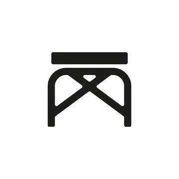 Coffee table icon vector design templates simple and modern Illustrazione stock