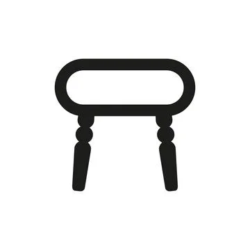 Coffee table icon vector design templates simple and modern Stock Illustration