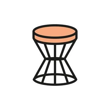 Coffee table icon vector design templates simple and modern Stock Illustration