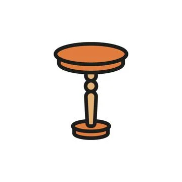 Coffee table icon vector design templates simple and modern Illustrazione stock