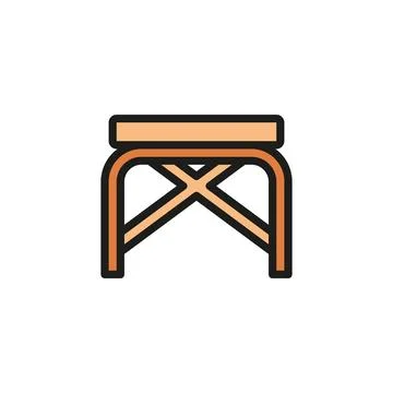 Coffee table icon vector design templates simple and modern Stock Illustration